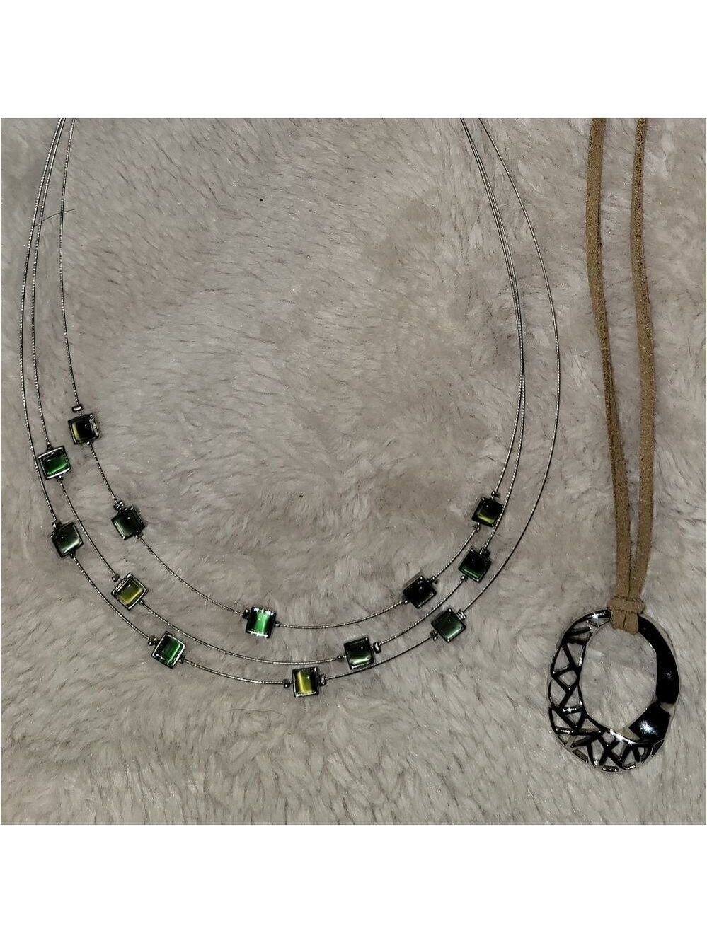 Lia Sophia Retired Necklace Set of Two (JEL6) - Picture 1 of 2